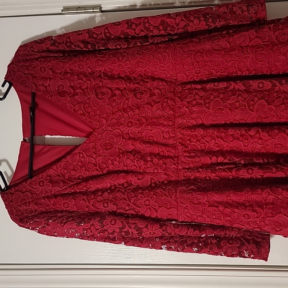 Torrid lace quarter sleeve dress